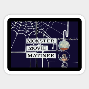 Monster Movie Matinee Sticker